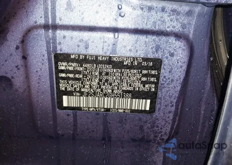 2016 Subaru Forester 2.5I Limited z USA, uszkodzony, nr VIN JF2SJARC2GH551388